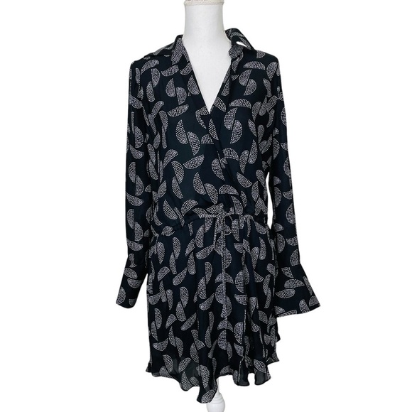 A.L.C. NEW Isobel Dress Size 10 Black, White - Picture 6 of 14